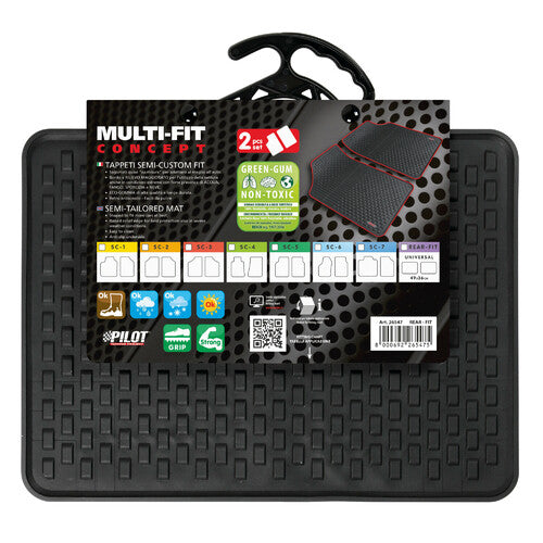 Pilot Multi-Fit Concept, halbpassgenaue Fußmatten, 2 Stück – HINTEN – Hinten