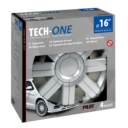 Pilot Copricerchi auto 4 pz - verniciati Tech-One Sportive - 16"
