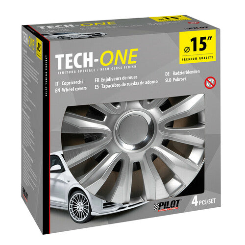 Lampa Radkappen, 4 Stück – Lackiert, Tech-One Avalone Pro – 15 Zoll