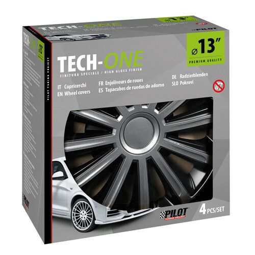Pilot Copricerchi auto 4 pz - verniciati Tech-One Trend Bicolour - 13"