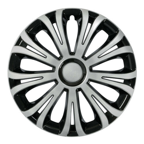 Pilot Copricerchi auto 4 pz - verniciati Tech-One Avera Silver & Black - 16"