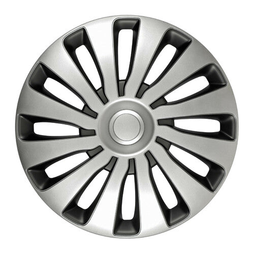 Pilot 4-Piece Wheel Covers - Tech-One Sepang Silver & Black Painted - 13"