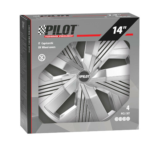 Pilot Blade Runner - Set 4 copricerchi - 14" - Argento