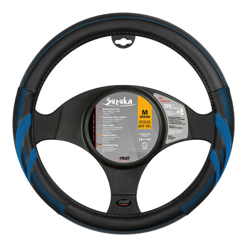 Funda para volante Pilot Suzuka Skeentex - M - 37/39 cm - Azul