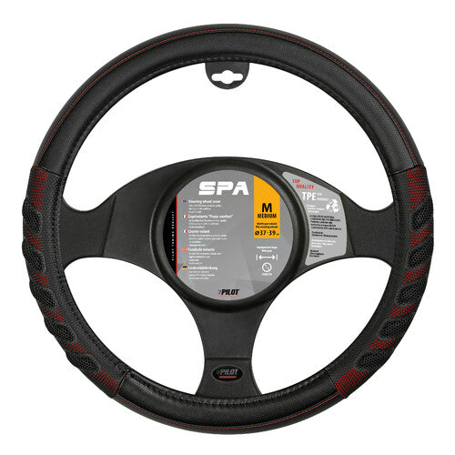Funda para volante Pilot Spa, Skeentex - M - 37/39 cm - Rojo