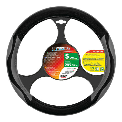 Funda para volante Pilot Silverstone Skeentex - Pequeña - 35/37 cm - Gris