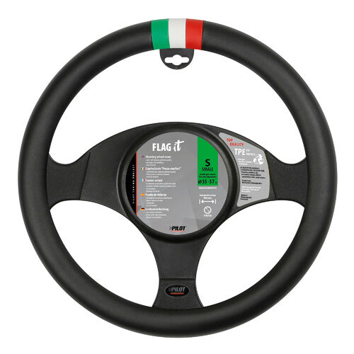 Pilot Flag It, Skeentex Steering Wheel Cover - S - 35/37 cm - Italy