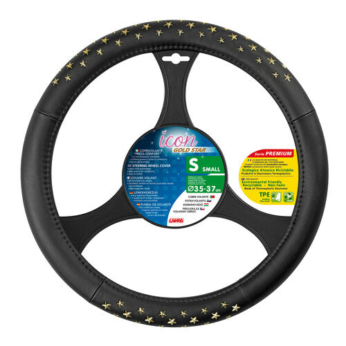 Lampa Icon, Skeentex Steering Wheel Cover - S - 35/37 cm - Gold