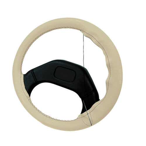 Funda de volante de cuero premium Pilot - Grande - 37/39 cm - Beige