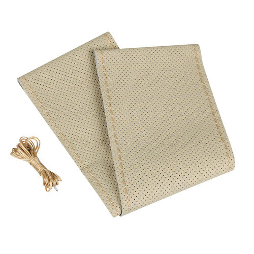 Funda para volante Pilot Premium de piel perforada - Grande - 37/39 cm - Beige