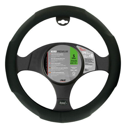 Pilot Kuro Skeentex Steering Wheel Cover - Small - 35/37 cm - Black