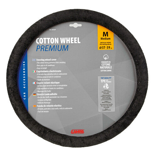 Lampa Cotton Wheel, cotton steering wheel cover - M - 37/39 cm
