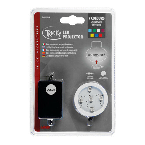 Lámpara LED para camión, base de luz LED de 12/24 V, 7 colores, 35248