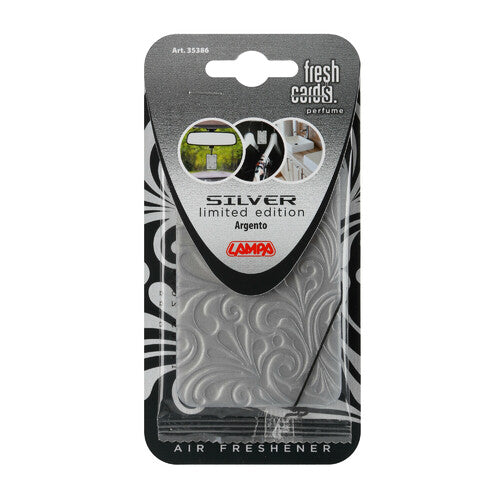Lampa Fresh Cards, Lufterfrischer - Silber 35386