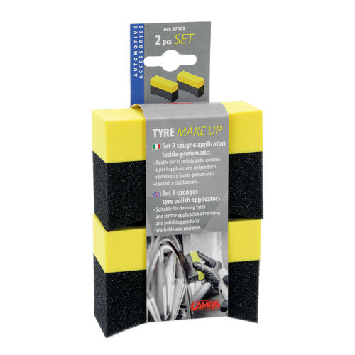 Lampa Tyre Make-Up, set of 2 tyre polishing applicator sponges