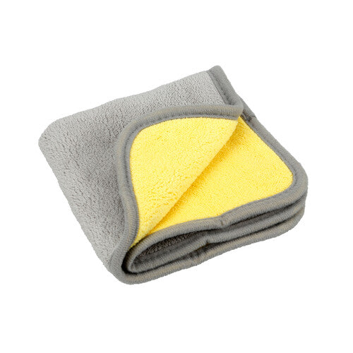 Lámpara de primera calidad, paño de microfibra de doble cara - 30 x 30 cm - Gris/Amarillo 37179