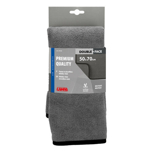 Paño de microfibra de doble cara Lampa Premium Quality - 50x70 cm - Gris 37184