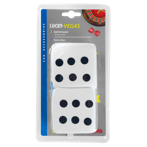 Lucky Vegas Lamp, Lucky Dice - White