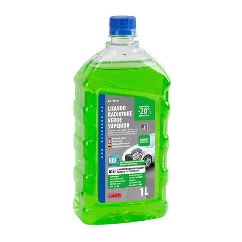 Superior Lamp-Green, Radiator Antifreeze (-20C) - 1 L