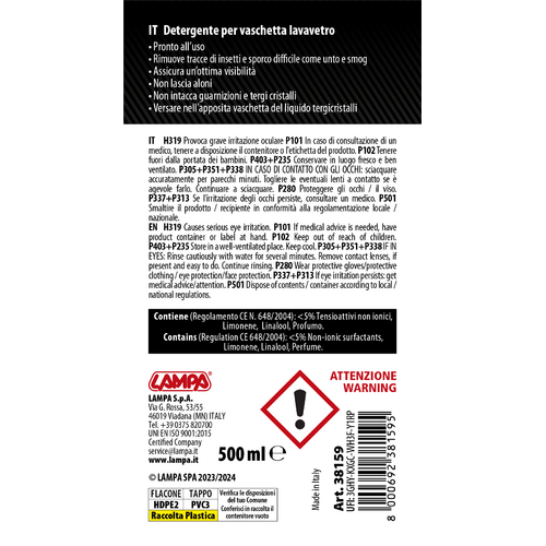 Gran Pree Gran-Pree, limpiador de cristales (-20 °C) - 500 ml