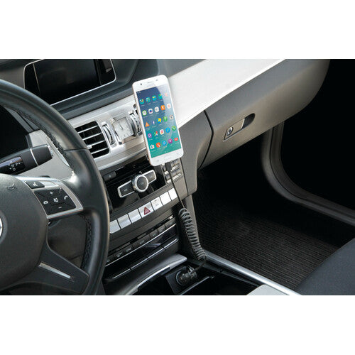 Lampen-Spiralkabel USB > Micro-USB – 100 cm – Schwarz