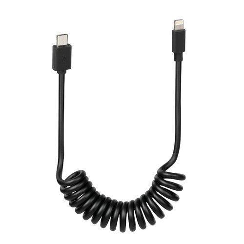 Cable espiral para lámpara de bicicleta eléctrica, micro USB > Apple 8 pines 38704