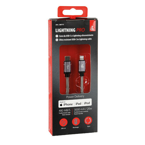 Lampa USB Type-C > Lightning cable - 200 cm