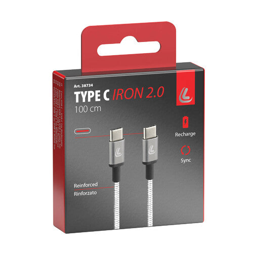 Lampa Iron 2.0, USB Tipo-C > Cable USB Tipo-C - 100 cm 38734