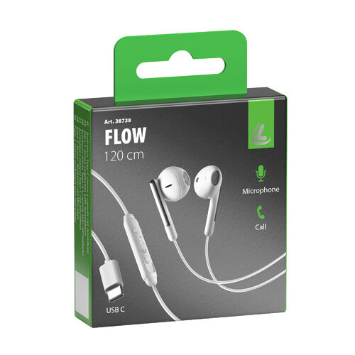 Auriculares estéreo tipo C Lampa con micrófono 38738