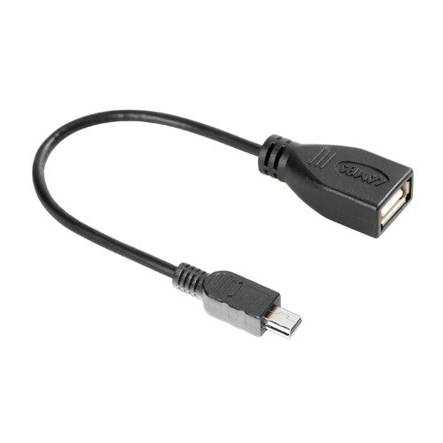 Lampa Cavo OTG Usb > Mini Usb - 20 cm - Nero