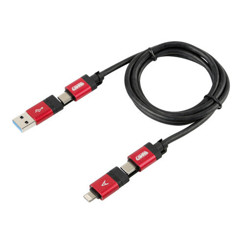 Lámpara de cable Ultimate 6 en 1 - 100 cm - Negra 38846