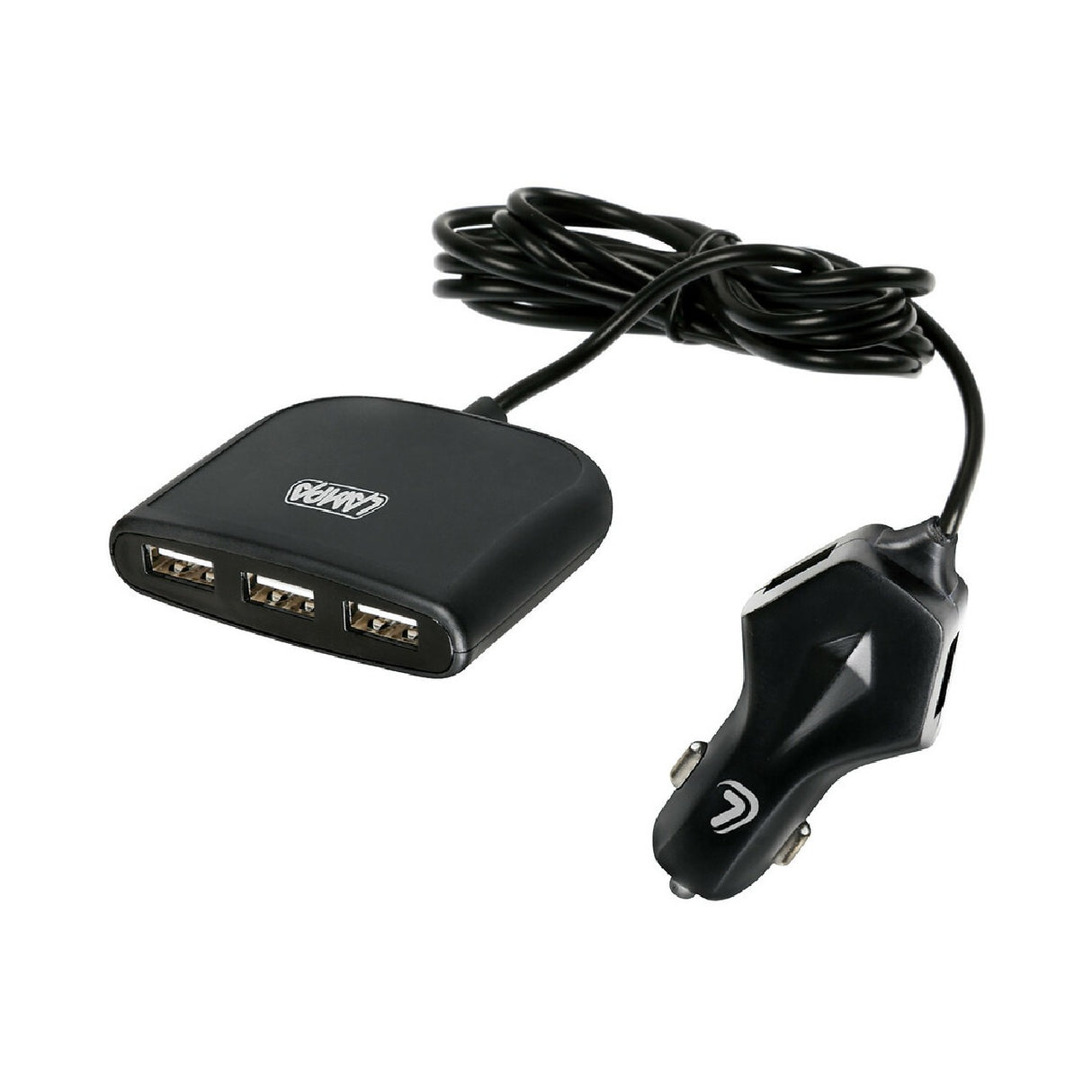 Family USB, 5-port USB charger with 11600 mA 12/24V Fast Charge extension cable