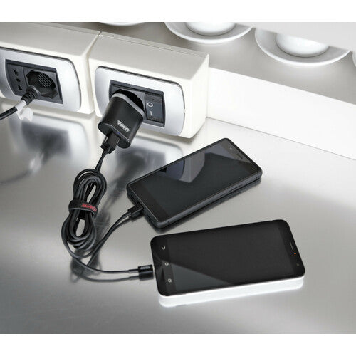 Cargador de red para lámpara con 2 puertos USB - Carga rápida - 3100 mA - 100/230 V 38876