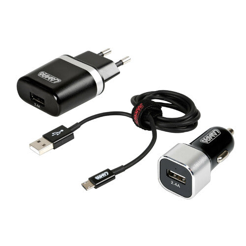 Kit de lámpara 3 en 1 Micro USB - Carga rápida - 12/24V + 230V 38877