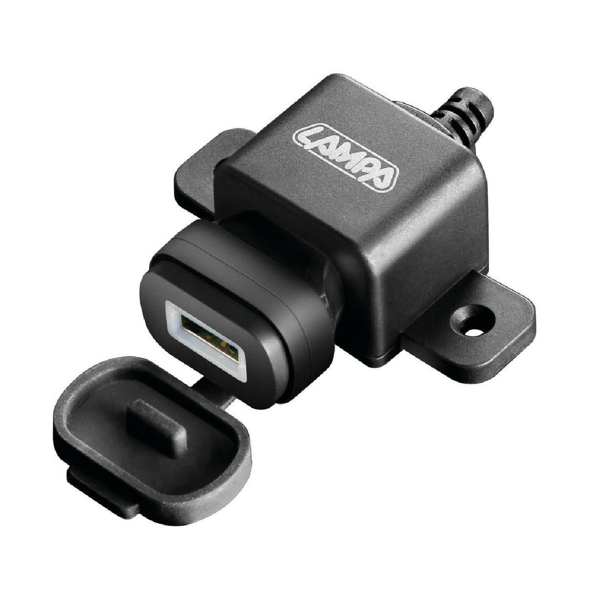 Usb Fix Omega USB charger with screw fixing and fork connectors 12/24V