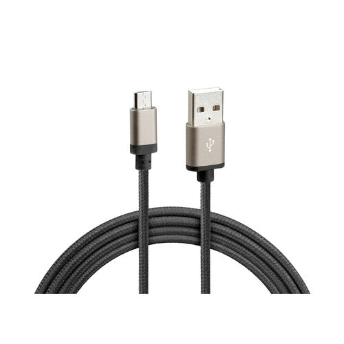 Lamp Reinforced USB > Micro USB Cable - 100 cm - Black