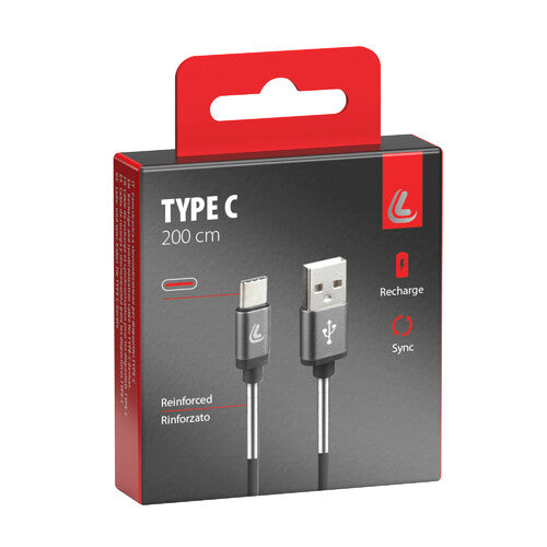 Lampa Cavo Usb > Usb Type-C - 200 cm - Nero 38891