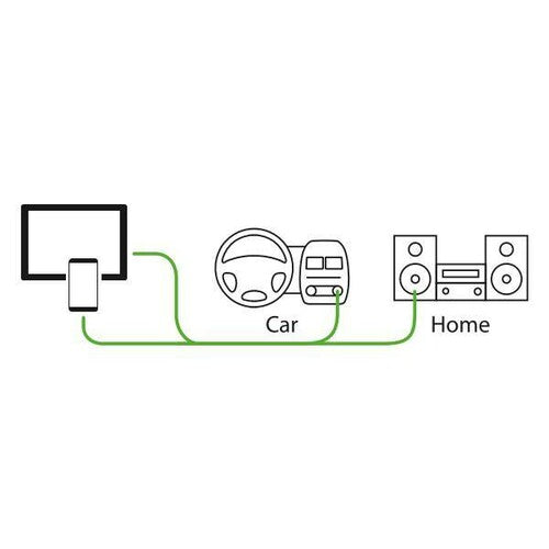 Lámpara Phixia 90, cable AUX-AUX - 120 cm - Negro 38899