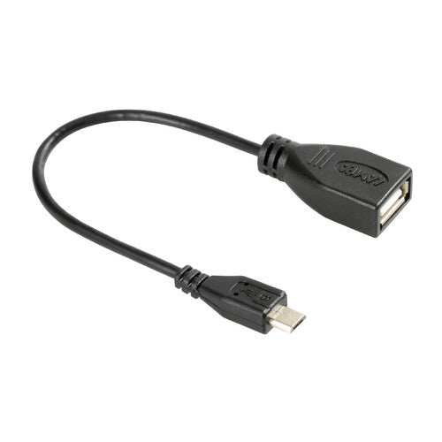 Lampa OTG Cable Usb > Micro Usb - 20 cm - Black