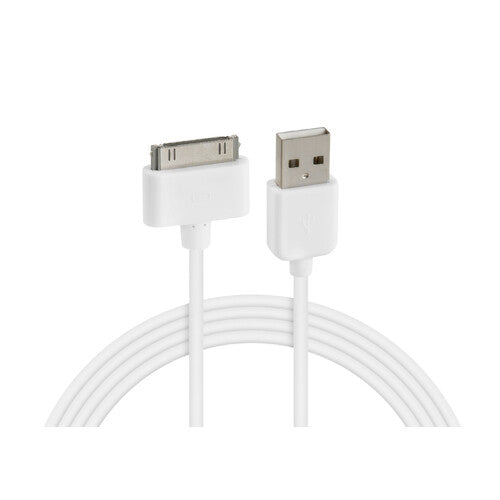 Cable USB > Apple Dock 30 pines - 100 cm - Blanco 38932