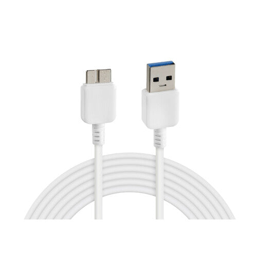 Lampen-USB-Kabel > USB 3.0 Micro-B - 100 cm - Weiß 38934