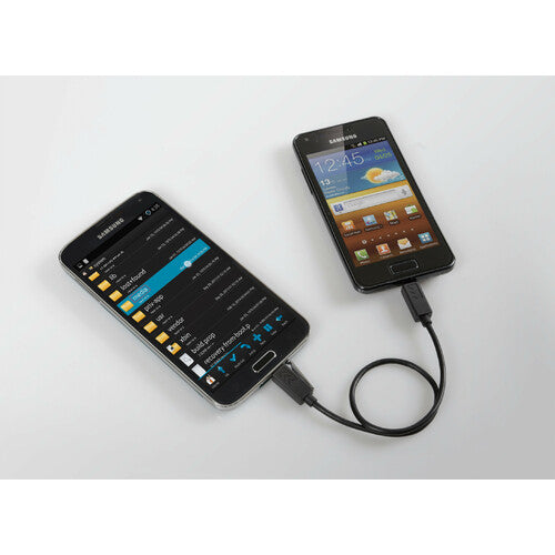 Lampa OTG Cable Micro Usb > Micro Usb - 30 cm - Black