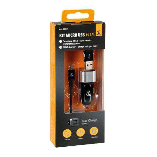 Kit de lámpara 2 en 1 Micro USB - Carga rápida - 12/24 V 38941