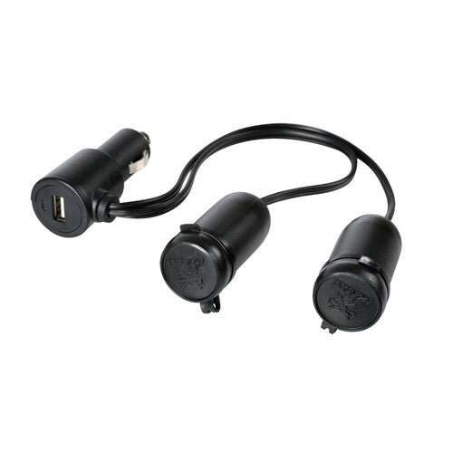 Lampa Presa corrente doppia con USB - 12/24V