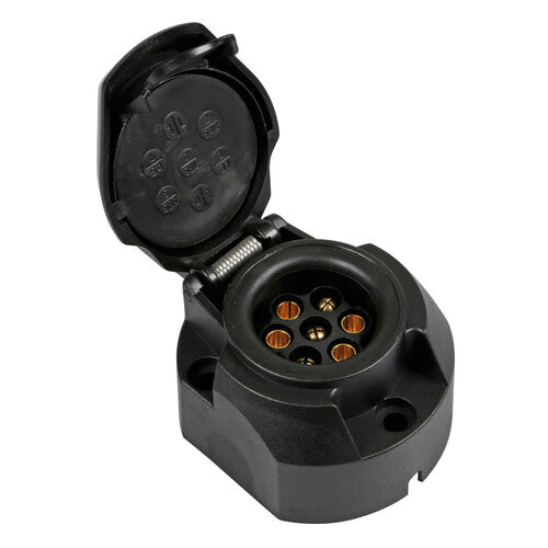 Lamp 7-pin socket + 1 rear fog light contact