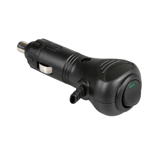 Lampa Spinotto per presa accendisigari con ingresso cavo laterale, 12/24V