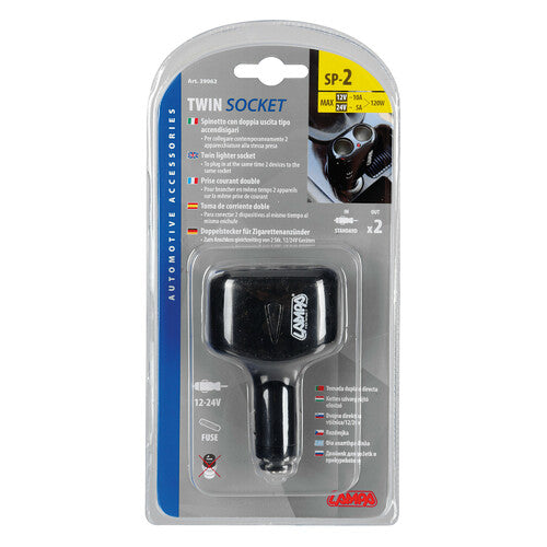 Lampen-Doppelsteckdose 12/24V 9062