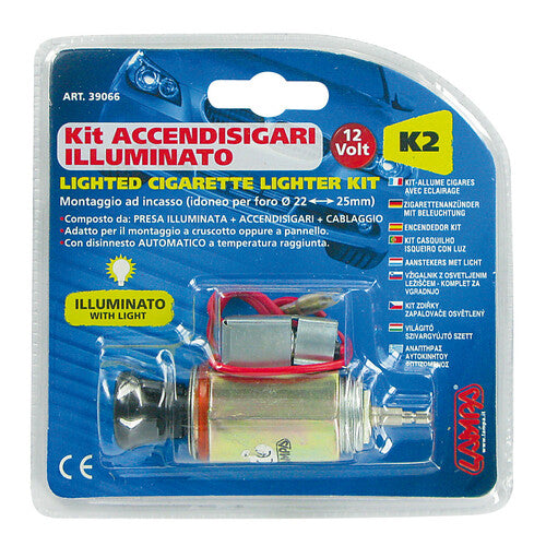 Lampa Cigarette Lighter Kit with Illuminated Socket 12V
