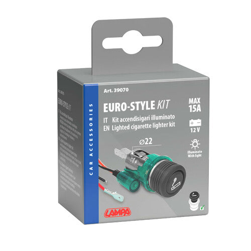 Lámpara de estilo europeo, kit de encendedor iluminado de 12 V 39070