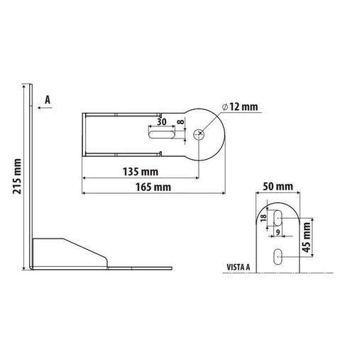 Lampa Staffa per antenna CB - Attacco su visiera parasole - compatibile per Daf XF (06/21>) - Daf XG (06/21>) 3CB100